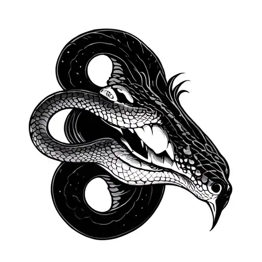 Snake Head Ready To Bite