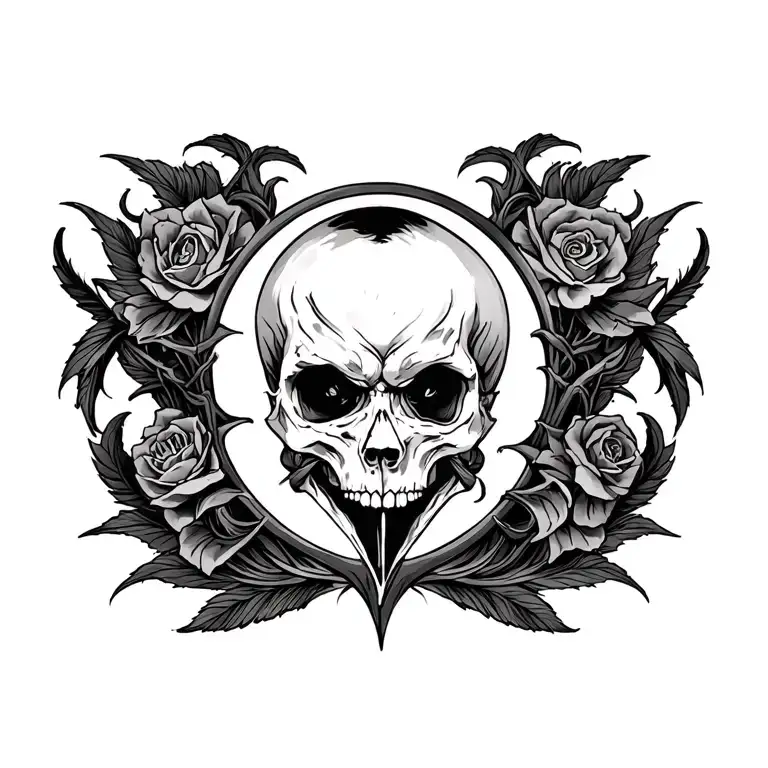 Gothic Tattoo Design High Detail Male