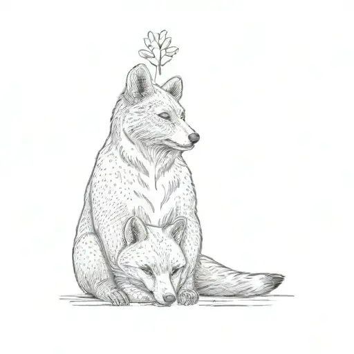 A Bear And A Fox