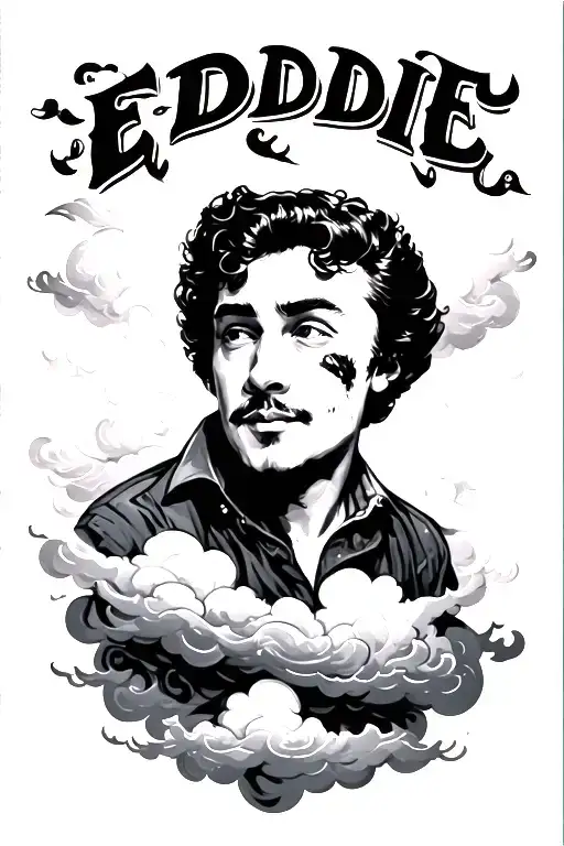 The Name Eddie With Clouds