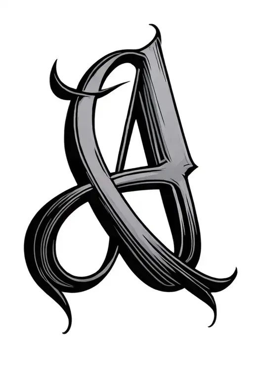 Infinity Symbol With Letter A