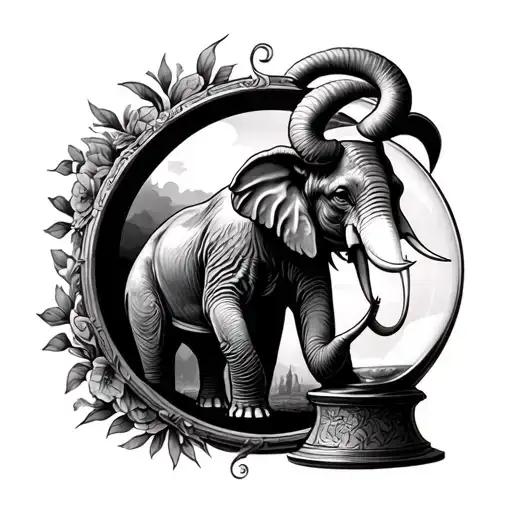 Llife After Death Aries War Elephant Inside Hour Glass