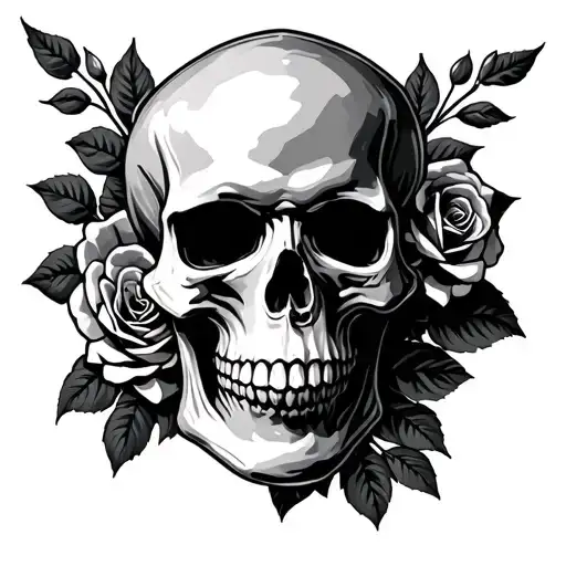 Skull And Roses