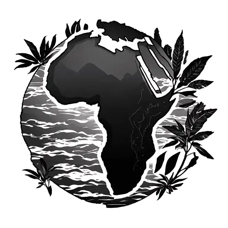 Africa Continent Outline