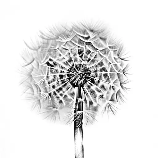 Dandelion Growing From Sidewalk Crack