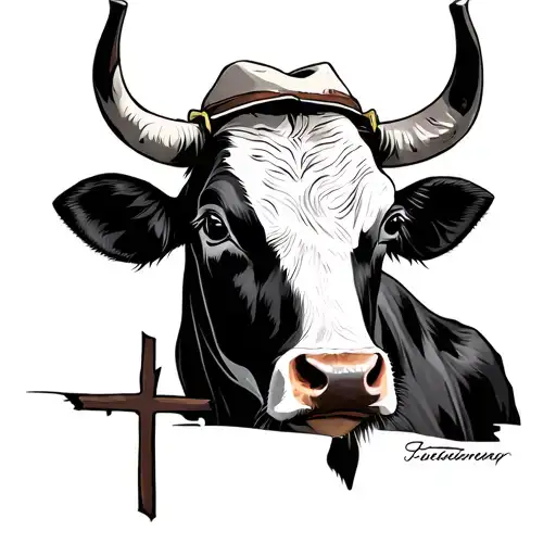 Cow Boyv With A Crossb