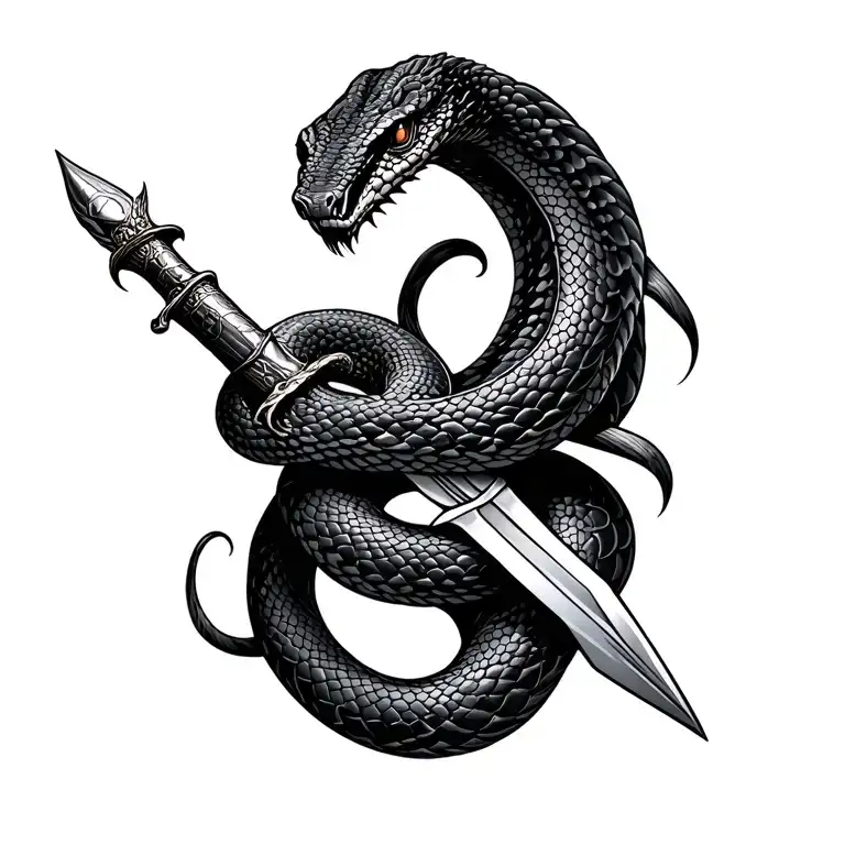 Snake And Dagger