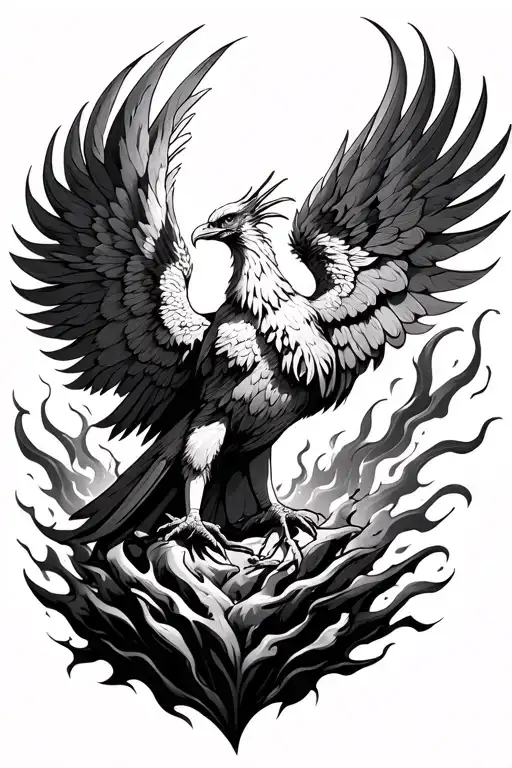 Phoenix Rising From Ashes