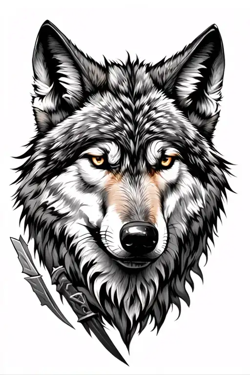 Warrior Wolf Realism Style