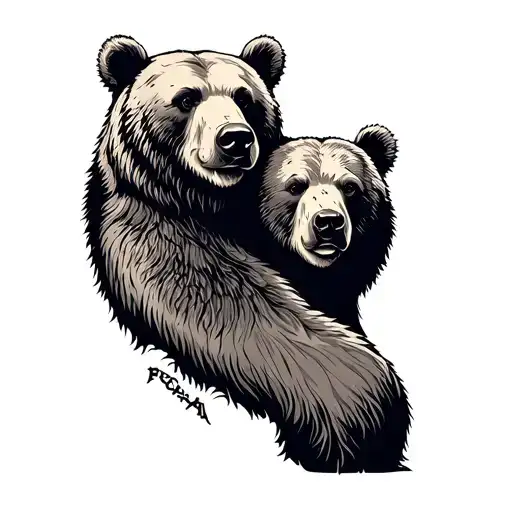 Formosa Bear And California Bear Side By Side Supporting Eachother