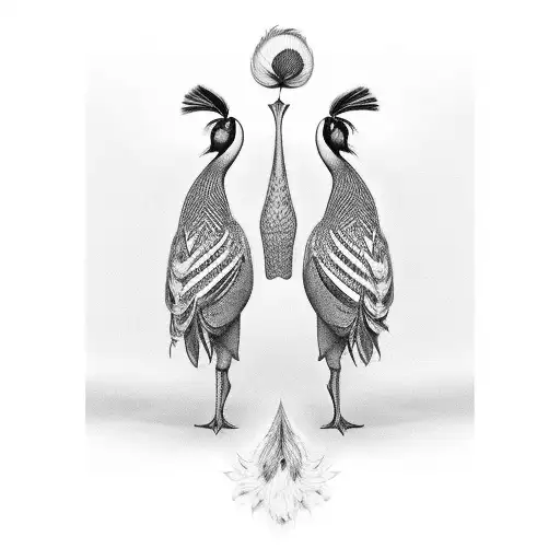 Peafowl And Crow Fighting