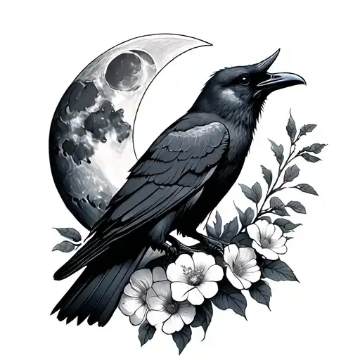 Moon Raven Flowers