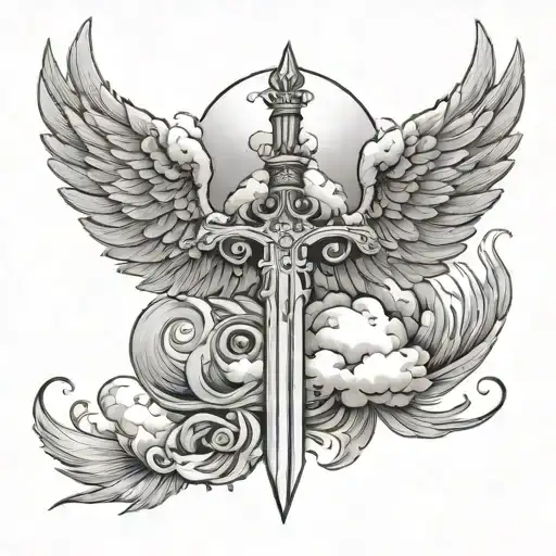 Cloud Sword And Wings Spread