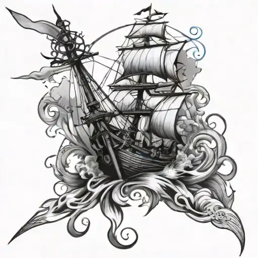 Nautical Lower Half Sleeve