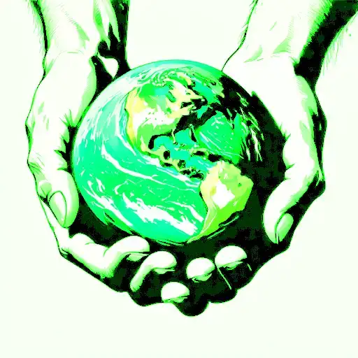 Holding A Planet In Hand Minimalist