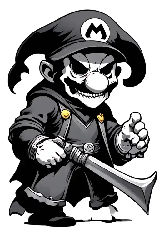 Super Mario Grim Reaper Standing