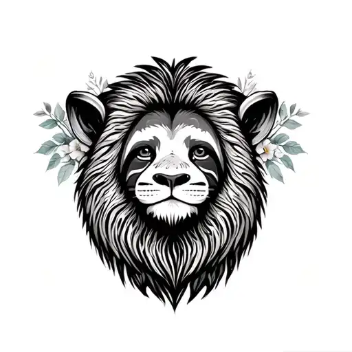 Zebra Sloth Lion Floral