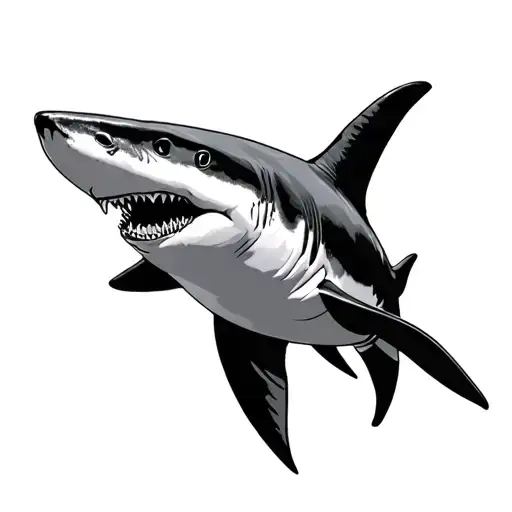 Shark Swimming In The Reef