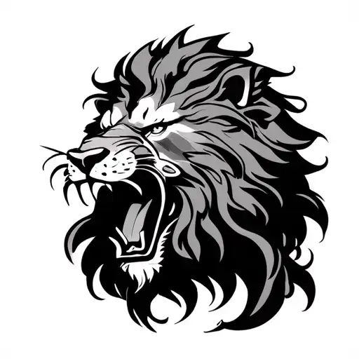 Persian Lion Roaring