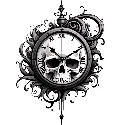 Skull Clock