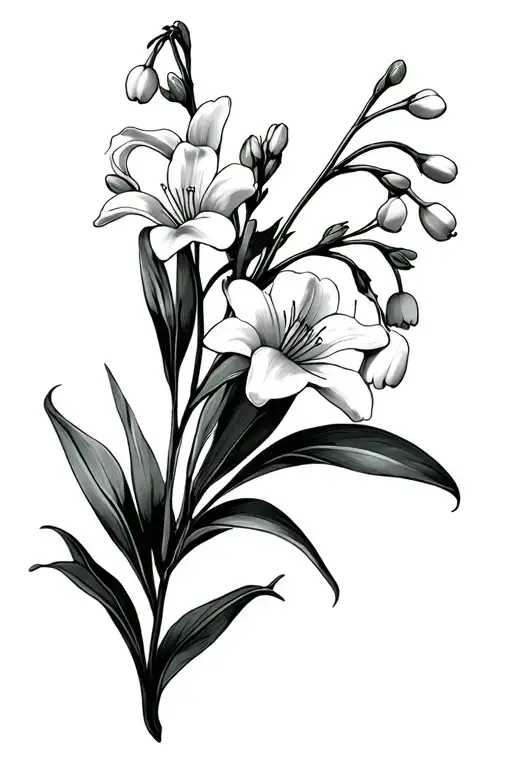 Larkspur Lily Of The Valley