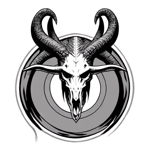 Baphomet In A Circle