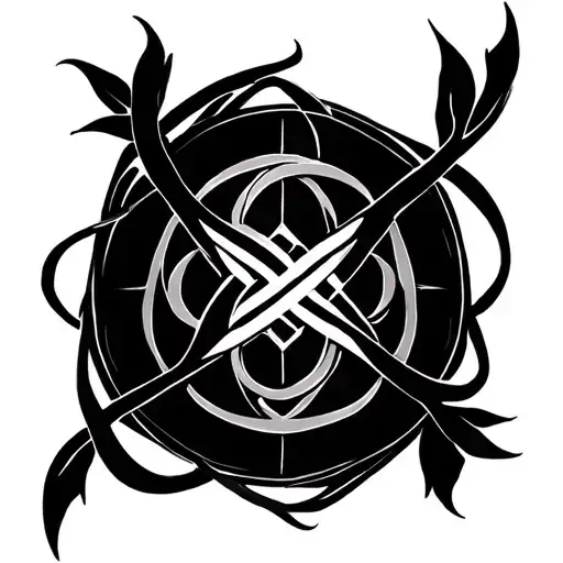 Unalome Symbol Intertwined