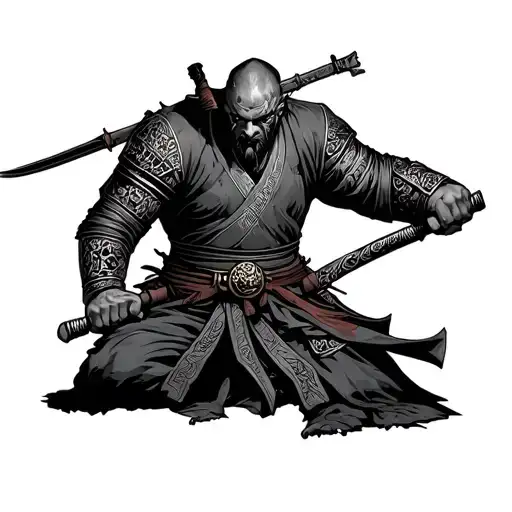 Fallen Ronin Warrior Holding