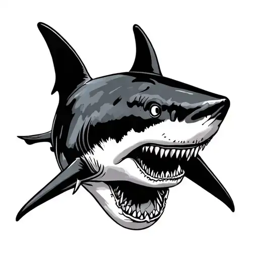 Blackwork Shark