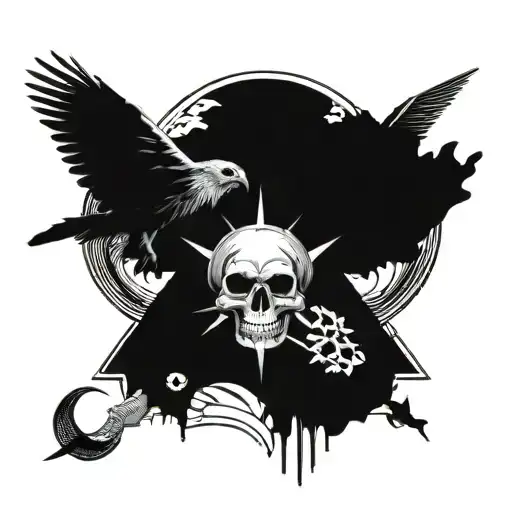 Combine Outdoor Elements With Your Passion For Hanging Out With Friends In A Tattoo Design