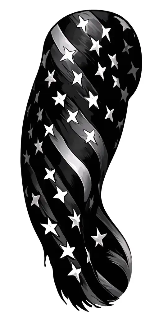 Patriotic Left Sleeve