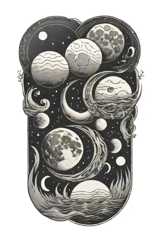 Moon Phases And Ocean