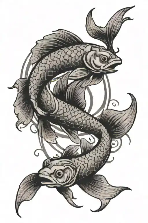 Pisces Sign Surrounded