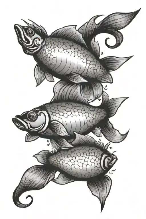 Pisces Sign Surrounded