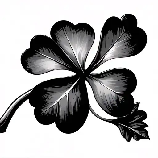 Collarbone Tatto Idea Leaf Clover