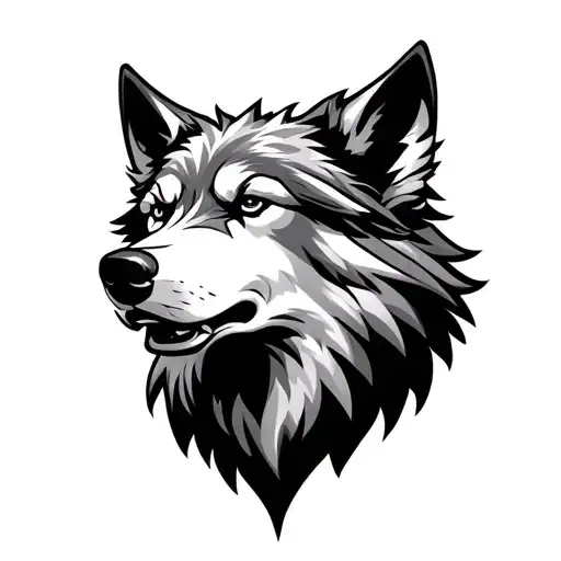 Norse Wolf Head