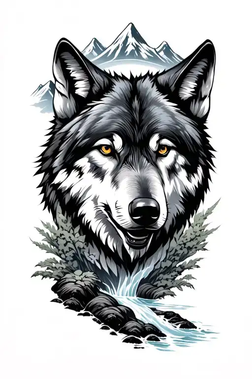 Lone Wolf Mountain Stream Flowing