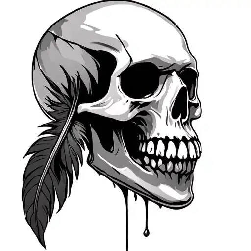 Feather Skull