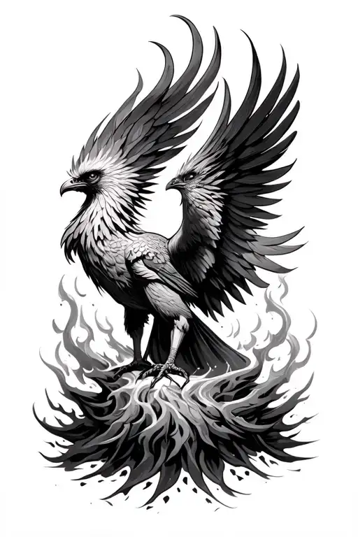 Phoenix Rising From The Ashes Transforming