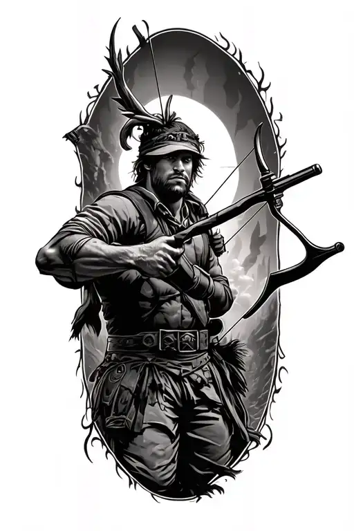 Archery Hunting Scene