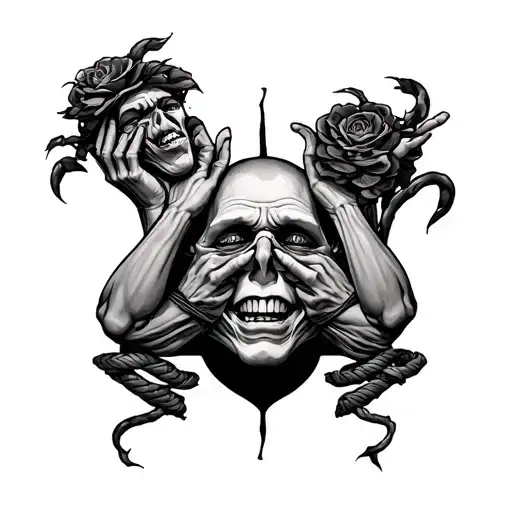 Bondage Tattoo Inspired By Hear No Evil Speak No Evil See No Evil