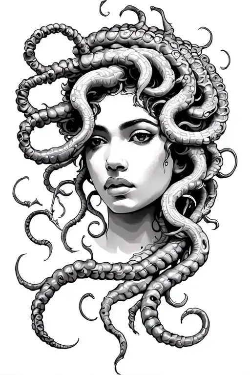 African American Medusa