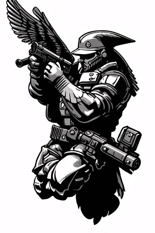 Us Marine Corp And Warhammer 40K