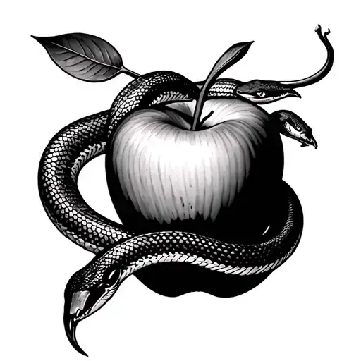 Snake And Apple