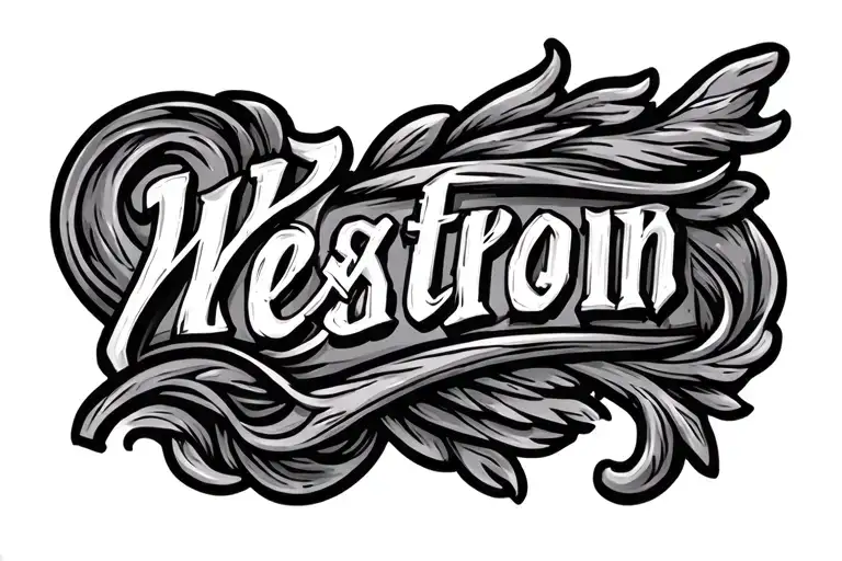 Western Leather Engraving Pattern With 92