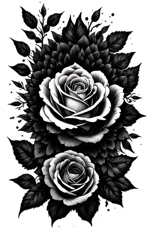 Roses And Mandala