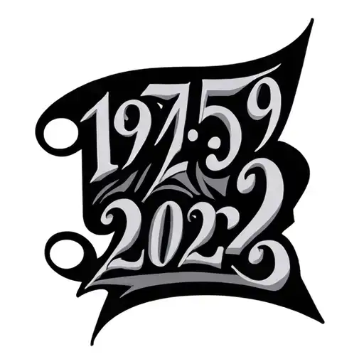 Roman Numeral Tattoo 1959 To 2025 Prominently Displayed