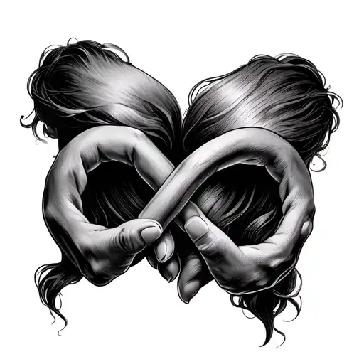 Infinity Sign Friends Sharing Joint
