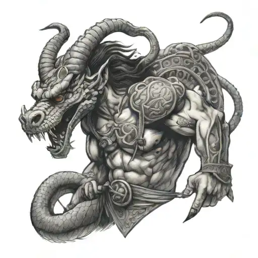 A Fierce Gargona Warrior With Snake-like Features