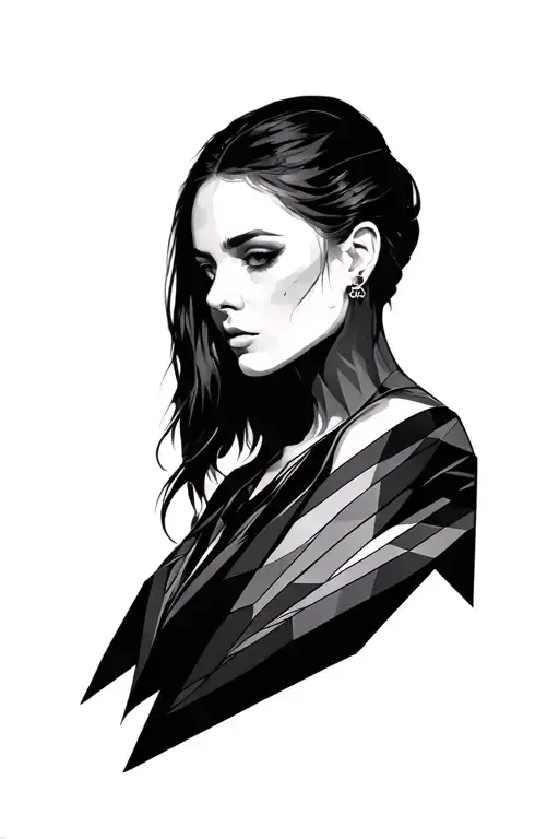 Blackout Geometric Sleeve